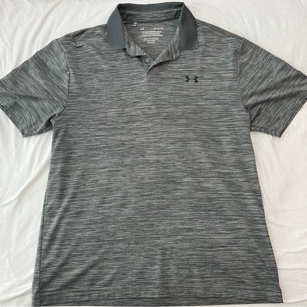 Under Armour Performance Polo, Loose Fit, Size Large